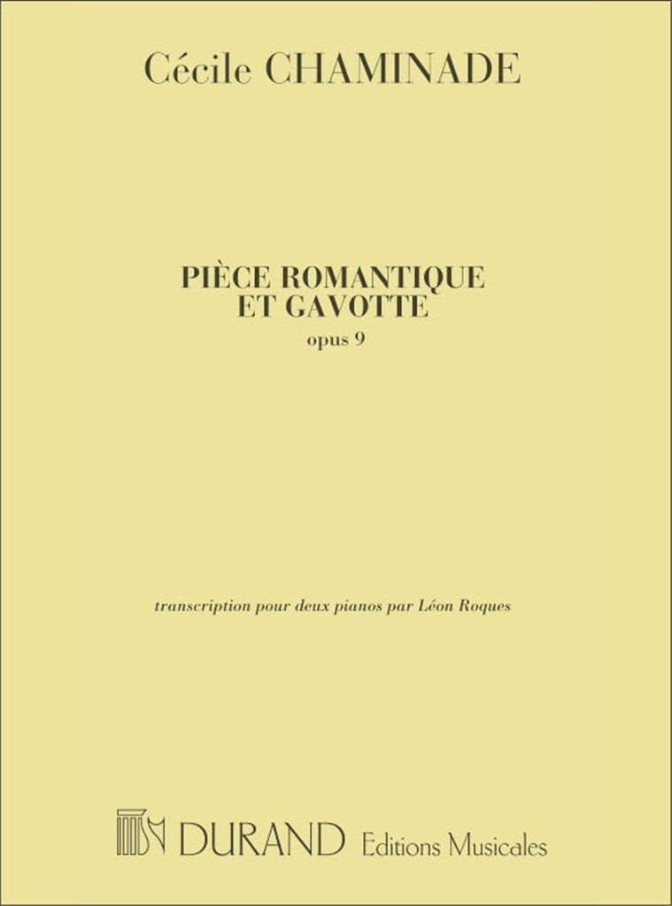 Piece Romantique Et Gavotte 2 Pianos